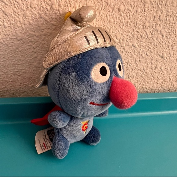 GUND Super Grover Plush Keychain Clip 2018 Sesame Street Knight Helmet - Picture 8 of 12